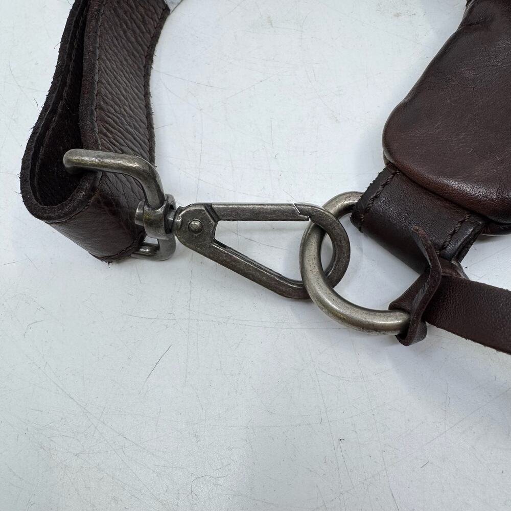 NWT VILENCA Brown Basket Weave Leather Fanny Pack - Picture 4 of 8